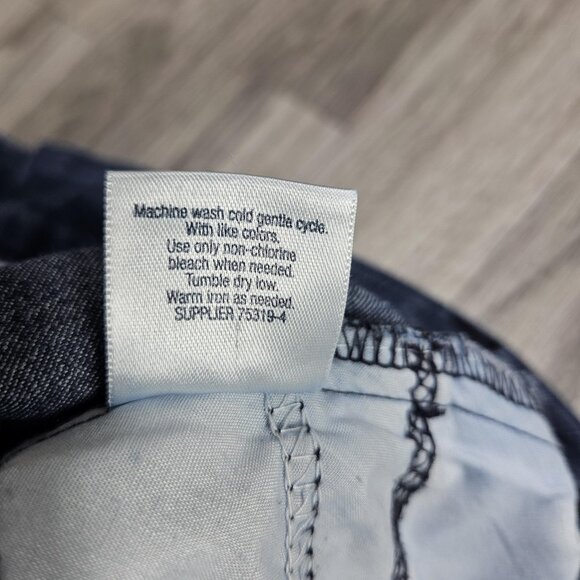 St Johns Bay Jeans Womens 16P Blue Straight Leg Stretch Denim Pants Casual - Picture 7 of 13